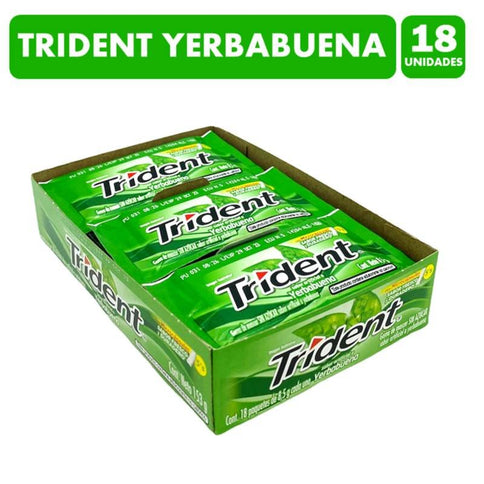 Trident 5S Yerbabuena Display 18 Unidades 8.5G