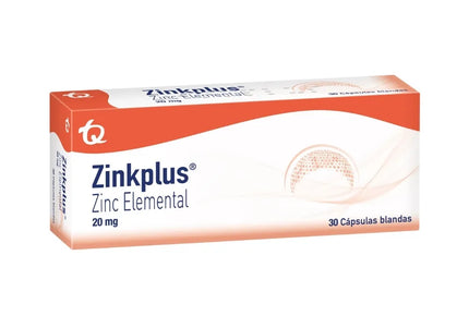 Zinkplus 20 Mg 30 Capsulas Mk