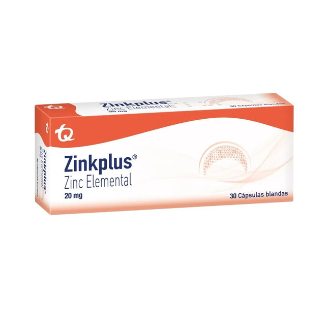 Zinkplus 20 Mg 30 Capsulas Mk