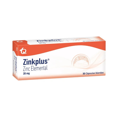 Zinkplus 20 Mg 30 Capsulas Mk