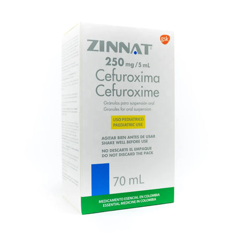 Zinnat 250 Mg Suspensión 70 Ml